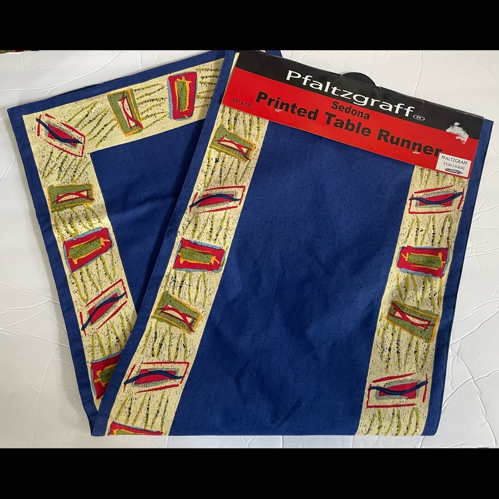 Pfaltzgraff Sedona Printed Table Runner 13"x 72" New